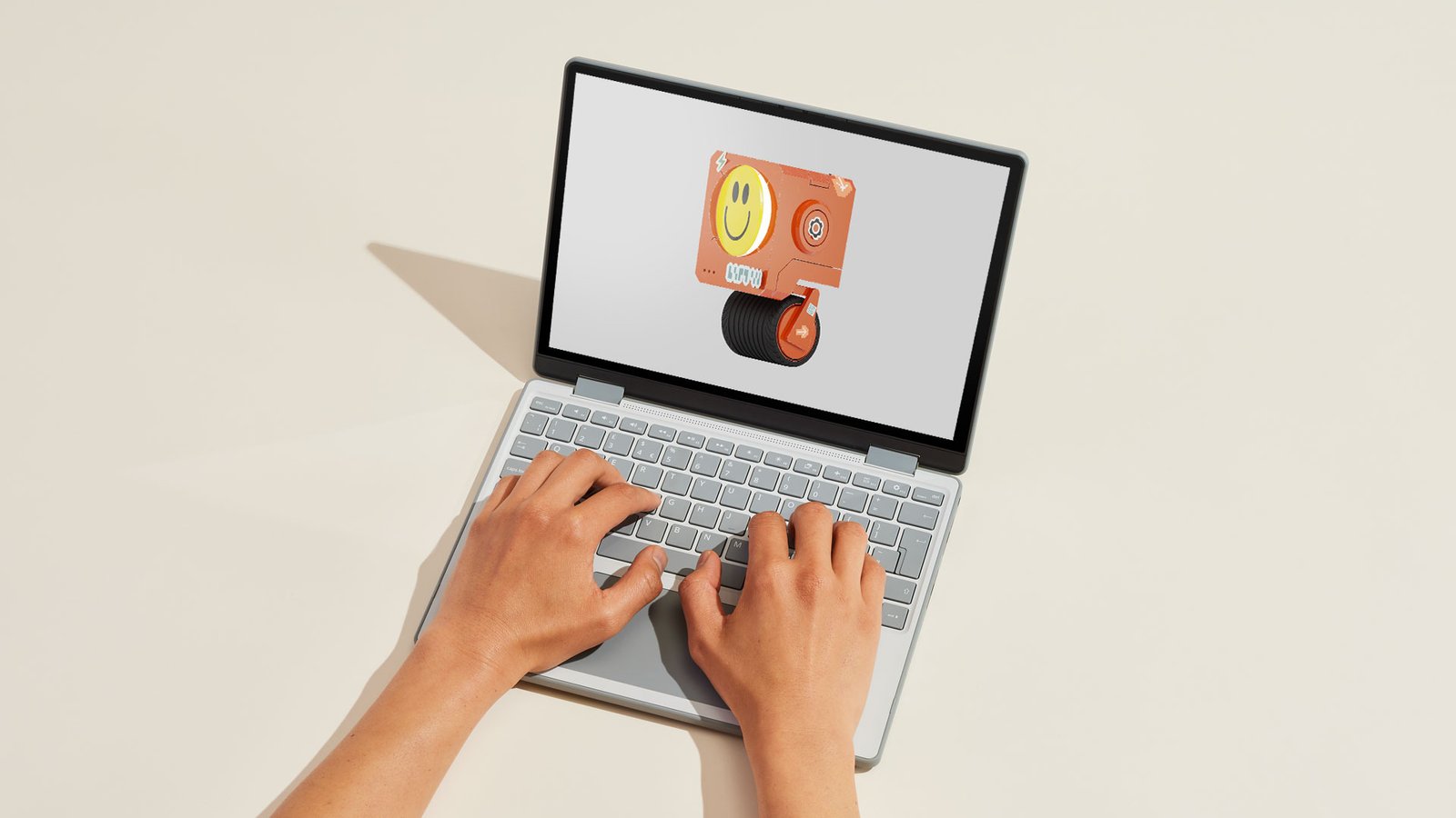 A imagem promocional do novo laptop de baixo custo 12
