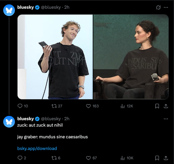 A camisa Zuckerberg se traduz em